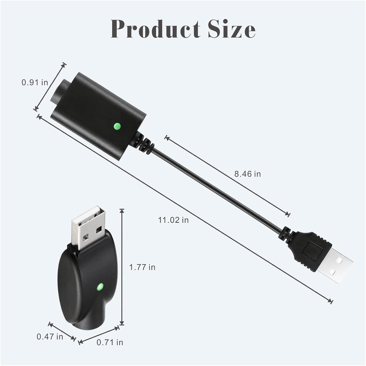 USB 510 Thread Charger- 3 Pack
