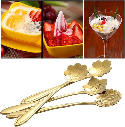 8 Piece Stainless Flower Scoop Kit
