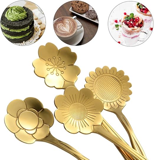 8 Piece Stainless Flower Scoop Kit