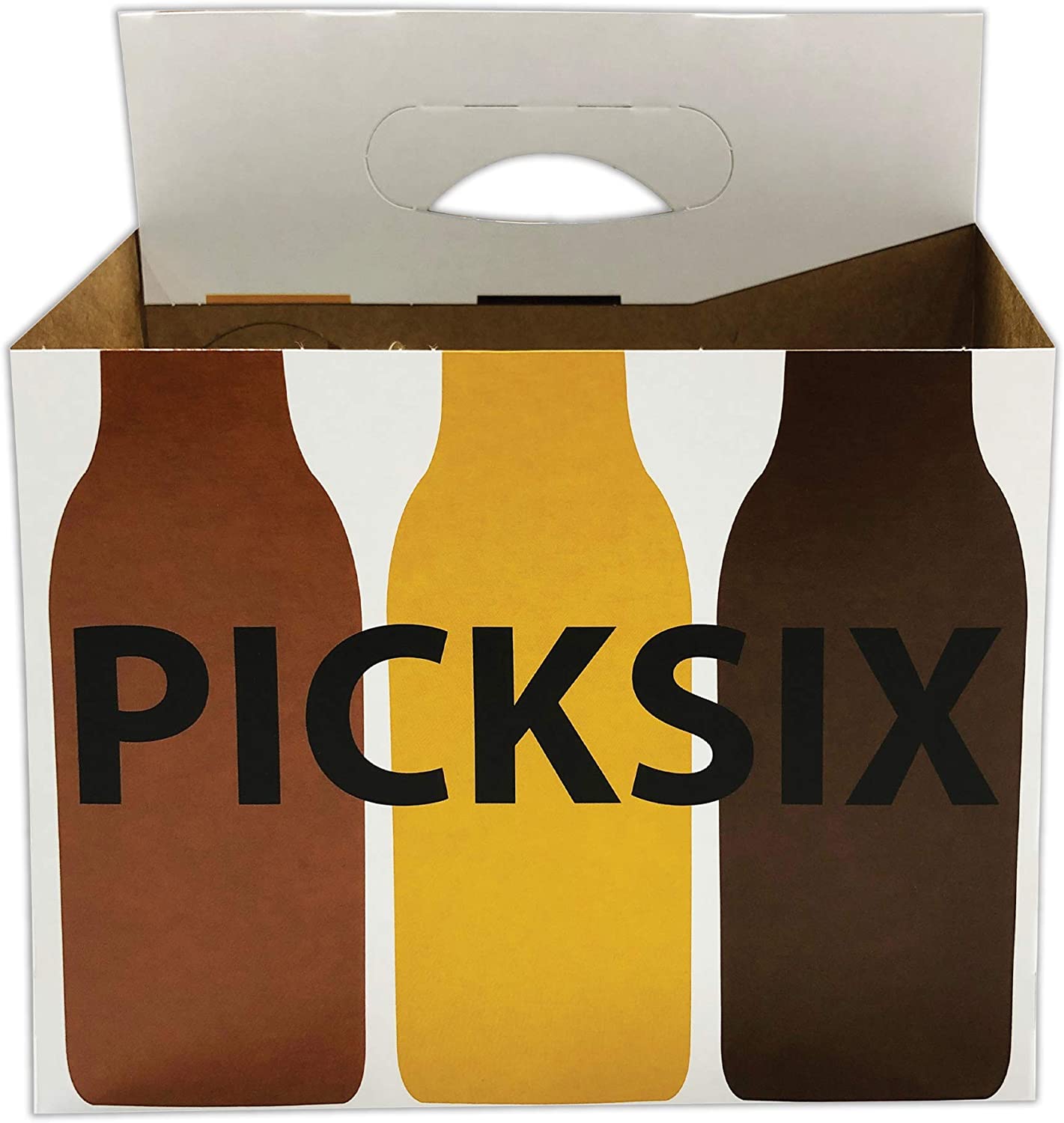 6 Pack Printed Cardboard Carrier - Pick Six Classic 150/box