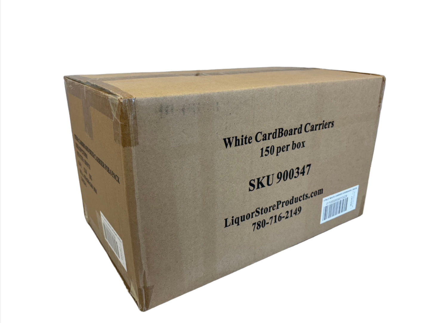 6 Pack Plain Cardboard Carriers 150/Box