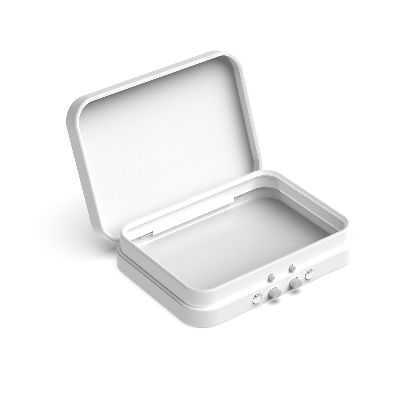 80mm Child Resistant Black Hinged Lid Tins β 200 pc