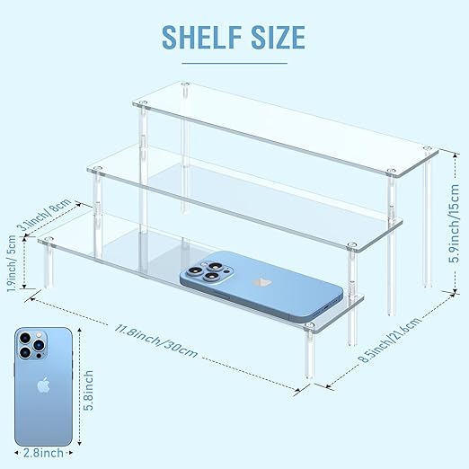 3-Tier Acrylic Shelf