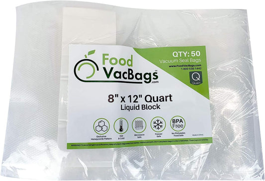 Vacuum Barrier Bag 1 lb - 8" X 12" - 50 pc
