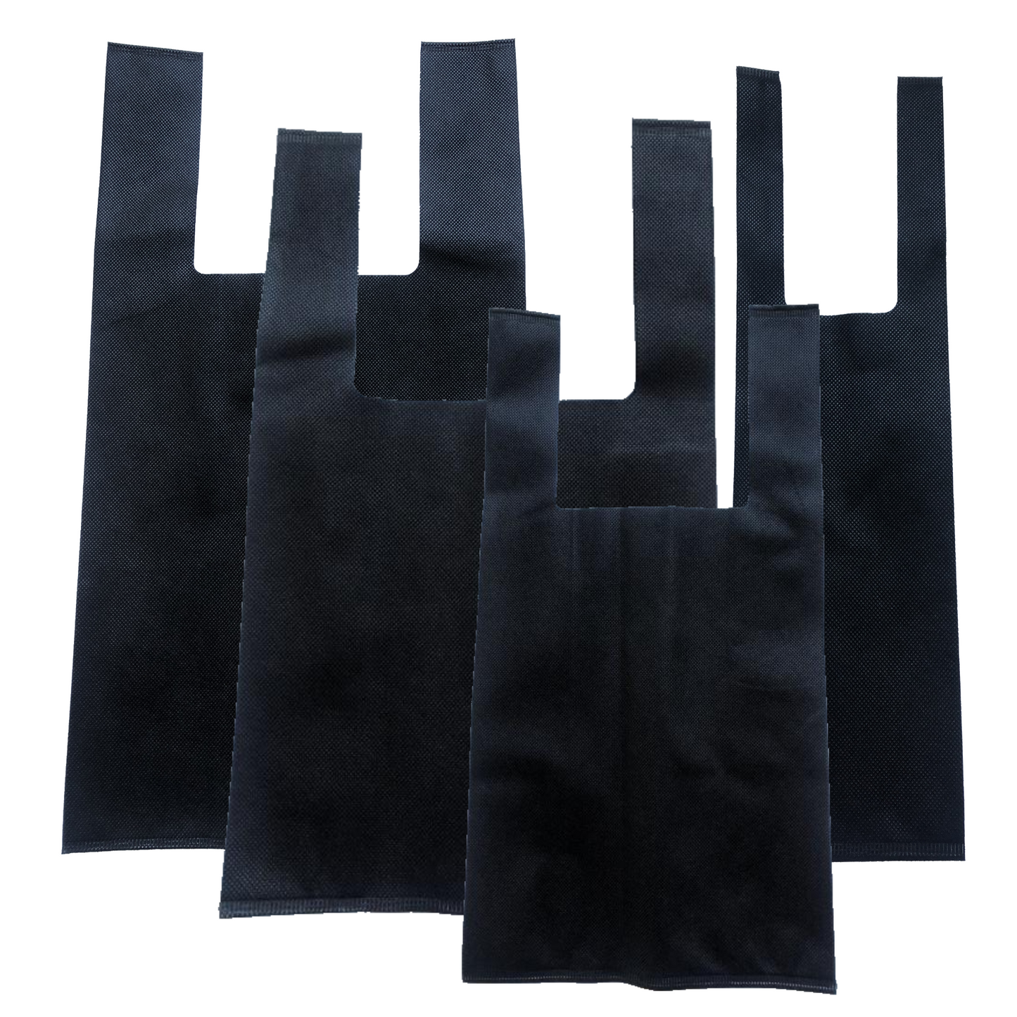 Black Reusable Bags (Choose from XL, L, M & Single Bottle)  500 Bags per Box