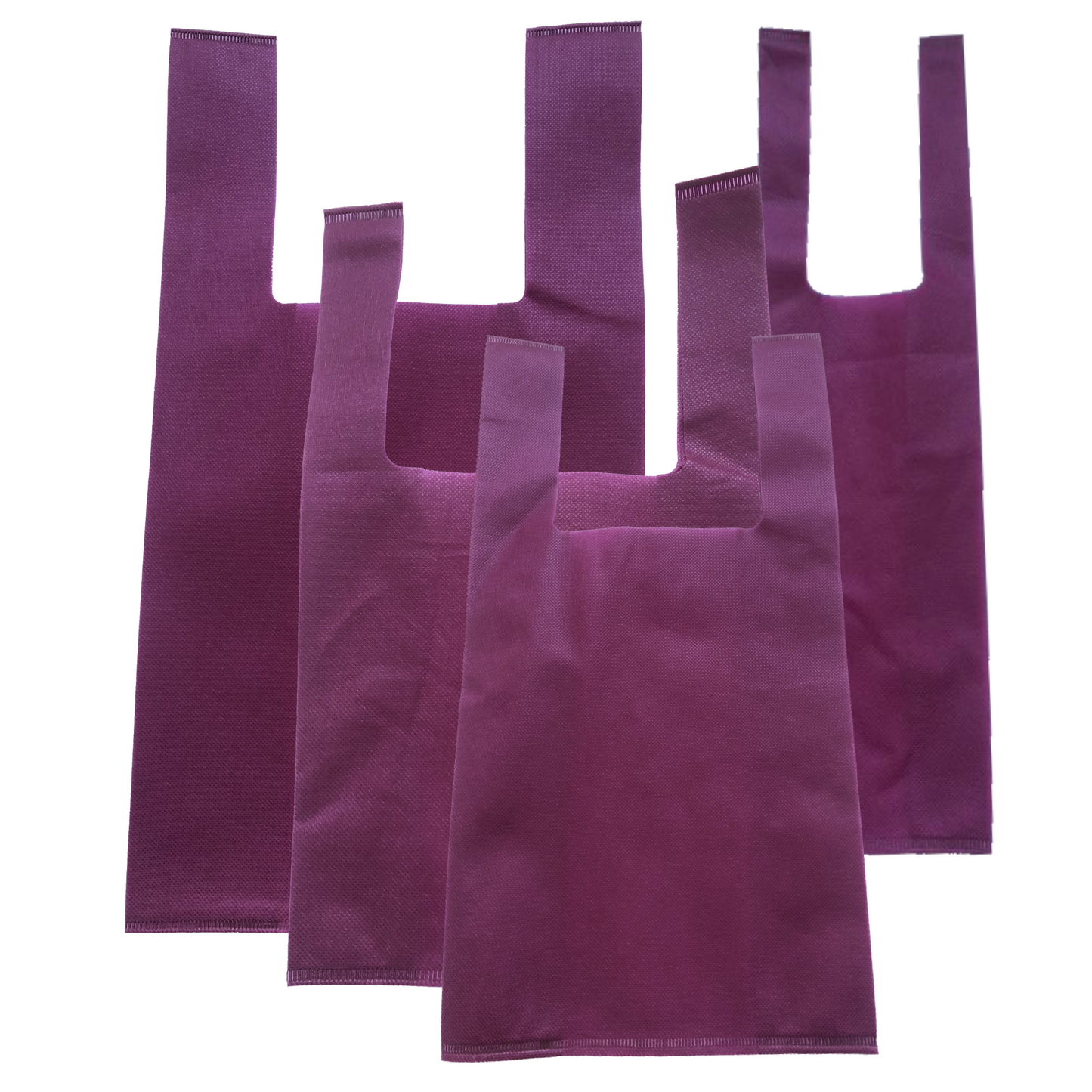 Burgundy Reusable Bags (Choose from XL, L, M & Single Bottle)  500 Bags per Box