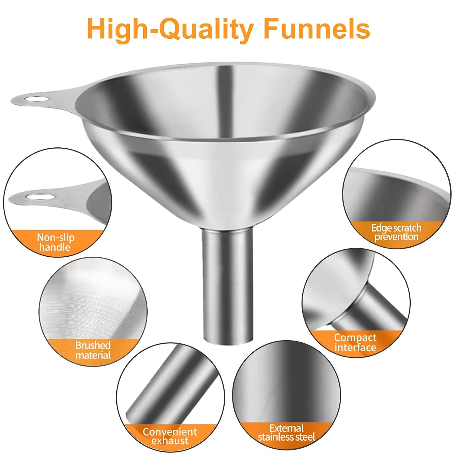 Stainless Funnel Set 