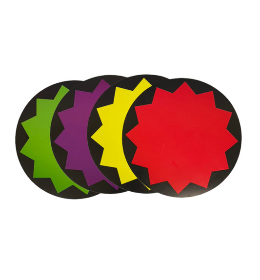 Starburst Sign Circular 7"x7" (100 per Box)