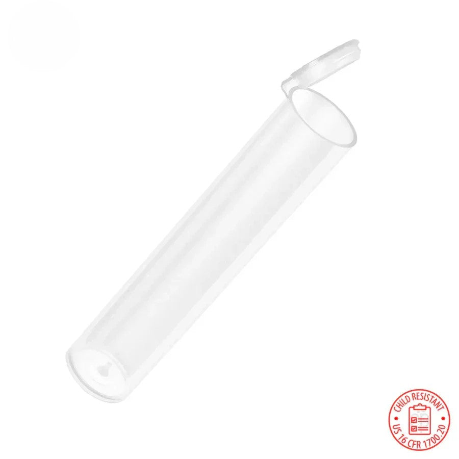 98mm Pre-Roll Tubes Wide (.750") - Child Resistant Pop Top - 1500 Qty.