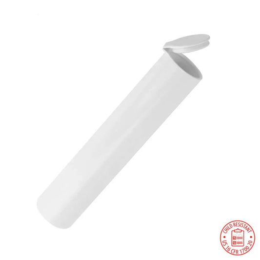98mm Pre-Roll Tubes Wide (.750") - Child Resistant Pop Top - 1500 Qty.