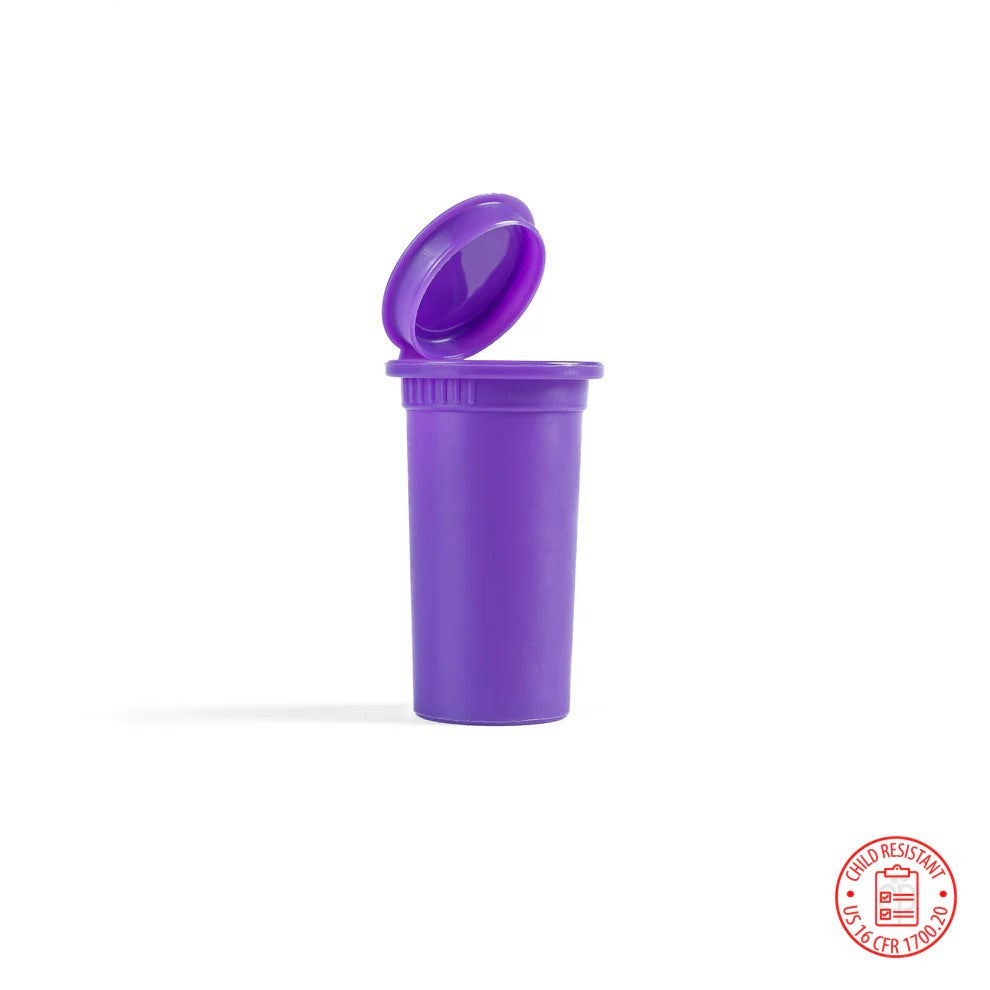 13 Dram Child Resistant Pop Top Bottles - 600 Qty.