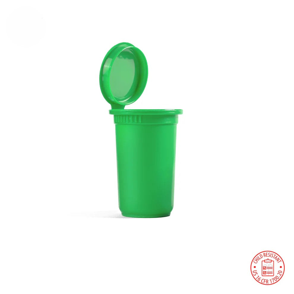 19 Dram Child Resistant Pop Top Bottles - 450 Quantity